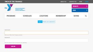 
                            1. Log in | YMCA of the Triangle
