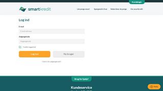 
                            3. Log ind - Smartkredit.dk