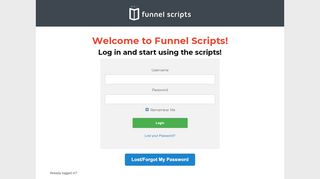 
                            7. Log Into Funnel Scripts — FunnelScripts …
