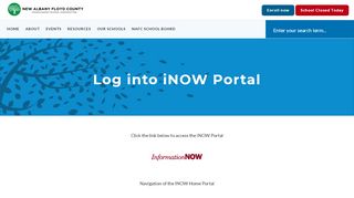 
                            11. Log Into iNOW Portal — New Albany Floyd County