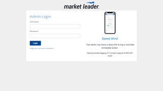 
                            10. Log into MyMarketLeader.com Administration System