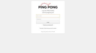 
                            5. Log into PING PONG server.pingpong.net