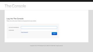 
                            5. Log into The Console | Customer Console - TPP Wholesale