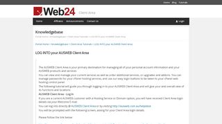 
                            1. LOG INTO your AUSWEB Client Area - Knowledgebase ...