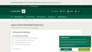 
                            9. Log on - Lloyds International