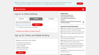 
                            5. Log on to Online Banking - Santander