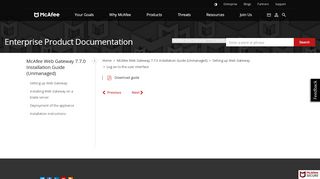 
                            1. Log on to the user interface - McAfee Web Gateway 7.7.0
