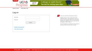 
                            4. Log on - UCAS Progress