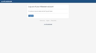 
                            1. Log out - Atlassian account