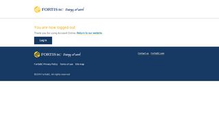 
                            1. Log out > FortisBC