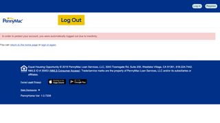 
                            5. Log Out - PennyMac USA - PennyMac Loan Services