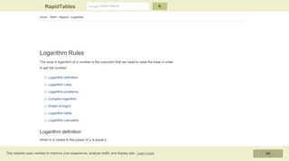 
                            5. Log rules | logarithm rules