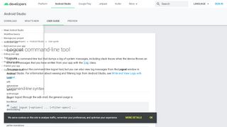 
                            2. Logcat command-line tool | Android Developers
