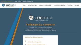 
                            3. Logentu GmbH Ihr Fulfillment Dienstleister