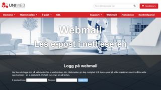 
                            1. Logg inn på din webmail hos UniWeb - E-post …