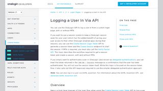 
                            1. Logging a User In Via API - OneLogin Developers