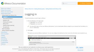 
                            2. Logging in | Alfresco Documentation