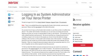 
                            1. Logging In as System Administrator on Your Xerox Printer - At Your ...