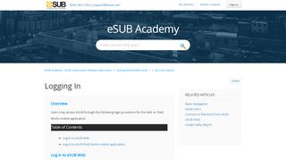 
                            4. Logging In – eSUB Academy - eSUB Construction Software ...