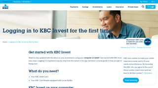 
                            2. Logging in to KBC Invest for the first time - KBC Banking ...