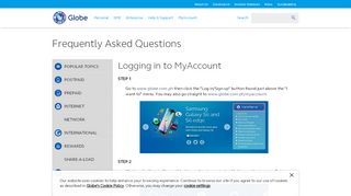 
                            2. Logging in to MyAccount | Help and Support - Globe