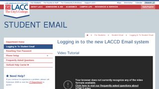 
                            1. Logging In To Student Email - Los Angeles City College