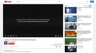 
                            7. Logging in to the Amazon firestick and finding kodi - YouTube