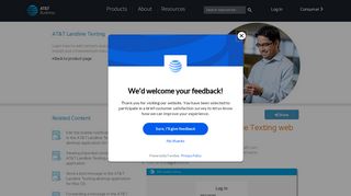 
                            2. Logging in to the AT&T Landline Texting web application ...
