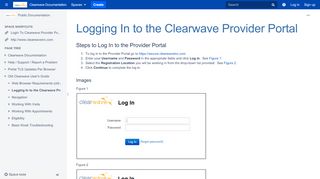 
                            5. Logging In to the Clearwave Provider Portal - Public Documentation ...