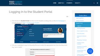 
                            3. Logging In to the Student Portal - VIU: IT Department - Virginia ...