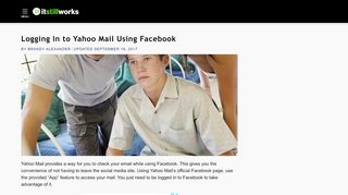 
                            5. Logging In to Yahoo Mail Using Facebook | It Still Works
