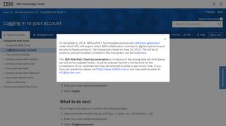 
                            5. Logging in to your account - Web Mail Cloud - ibm.com