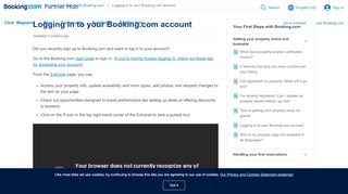 
                            4. Logging in to your Booking.com account | Booking.com