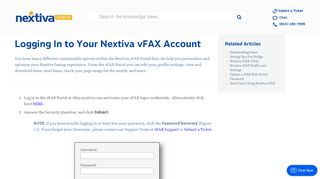 
                            1. Logging In to Your Nextiva vFAX Account | Nextiva Support