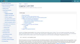 
                            1. Logging in with SSH - User Support Documentation - Pawsey ...