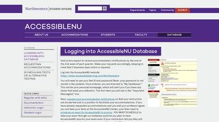 
                            3. Logging into AccessibleNU Database : | Northwestern Student ...