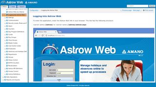 
                            5. Logging into Astrow Web