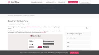 
                            2. Logging Into KashFlow - KashFlow