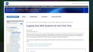 
                            6. Logging Into NAS Systems for the First Time - HECC ...