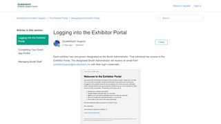 
                            9. Logging into the Exhibitor Portal – DoubleDutch Exhibitor ...