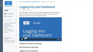 
                            2. Logging into your Dashboard | FareHarbor