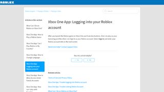
                            7. Logging into your Roblox account on Xbox ? Roblox Support