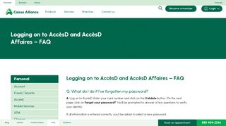 
                            5. Logging on to AccèsD and AccèsD Affaires - FAQ | …