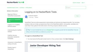 
                            5. Logging on to HackerRank Tests – HackerRank …