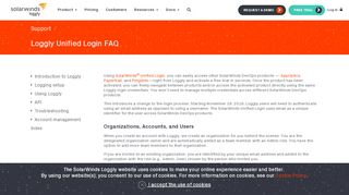 
                            8. Loggly Unified Login FAQ | Log Analysis | Log Monitoring by Loggly