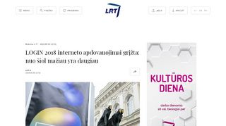 
                            3. LOGIN 2018 interneto apdovanojimai grįžta: nuo šiol mažiau yra ... - LRT