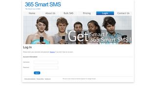 
                            2. Login - 365 Smart SMS