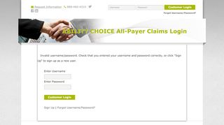 
                            7. Login - ABILITY CHOICE All-Payer Claims - MD On-Line