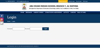 
                            1. Login – Abu Dhabi Indian School, Branch-1 - ADIS – WATHBA