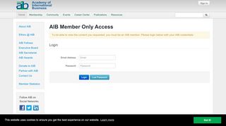 
                            5. Login :: Academy of International Business (AIB)